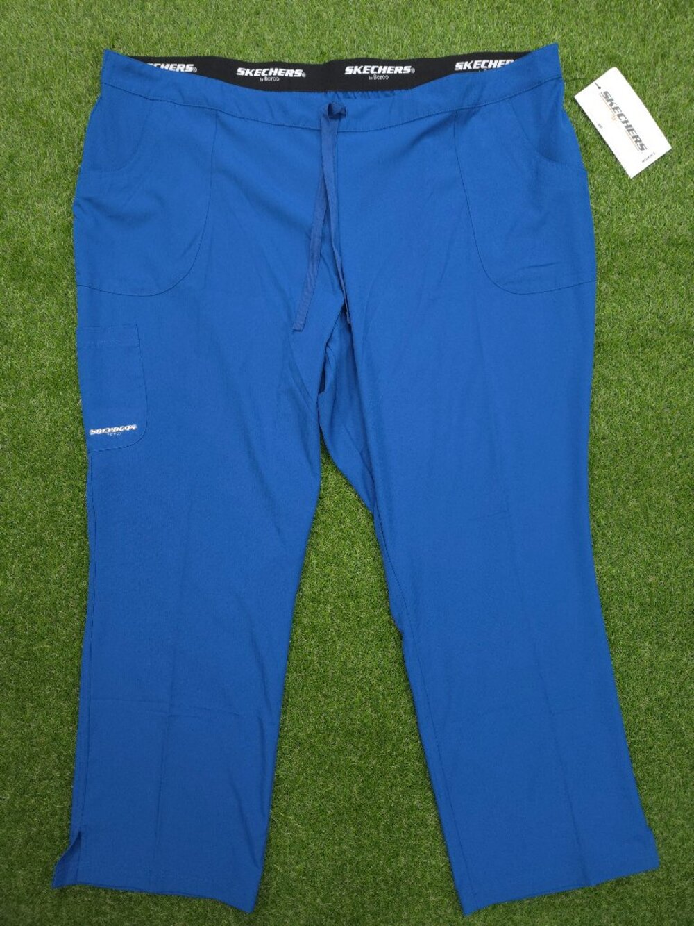 Skechers by Barco Scrubs Pants Womens 4XL Blue Reliance Cargo 3 Pocket Uniform